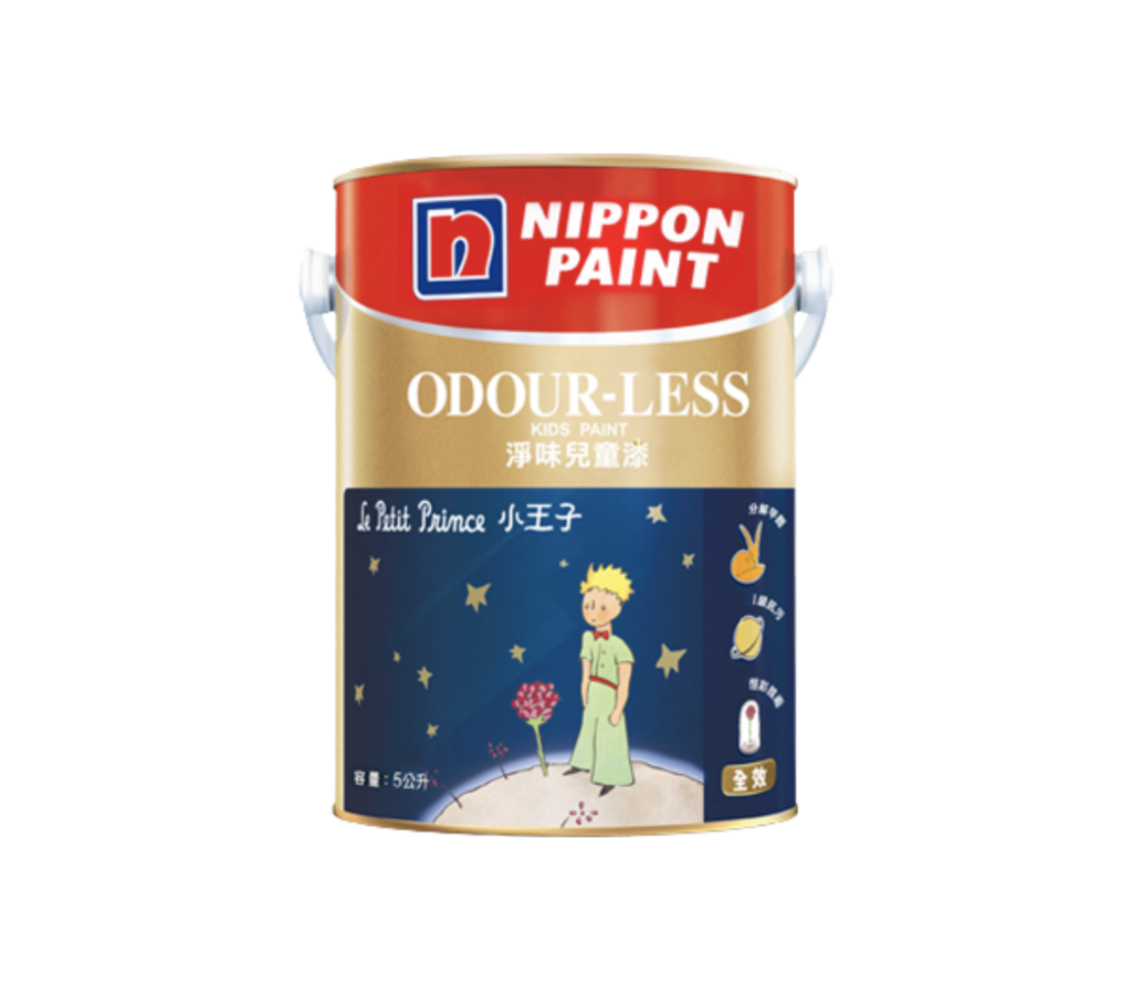 立邦淨味兒童漆內牆乳膠漆——經典淨味科技，實現趨近零 VOC，時刻保持室內清新好空氣。